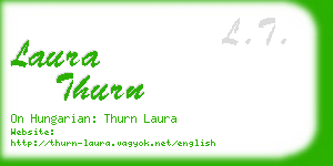 laura thurn business card